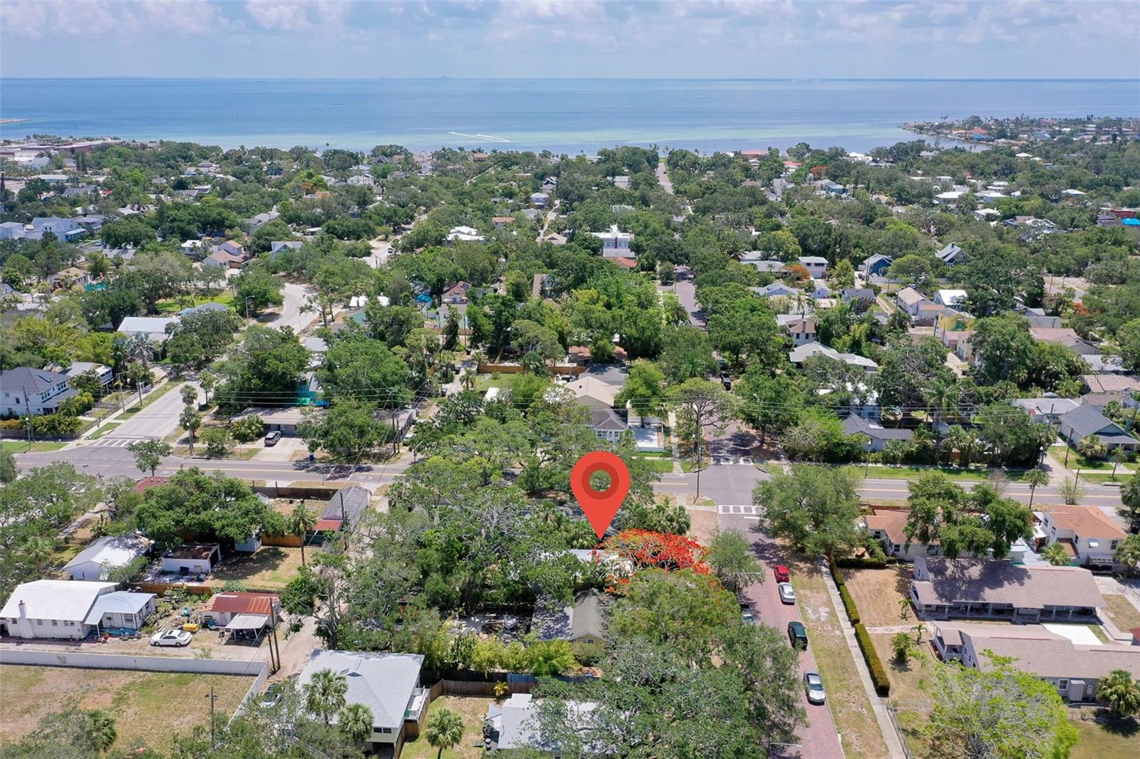 Drone view, close to so much.