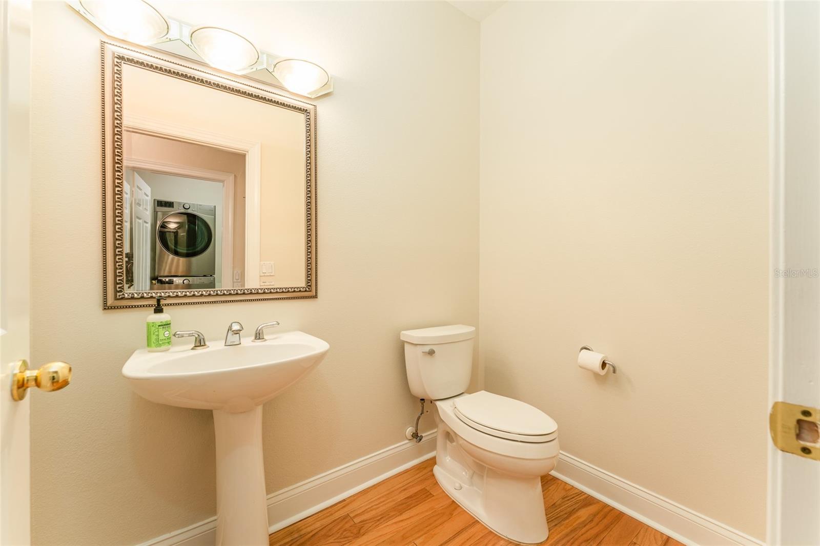 Half Bath on First Floor