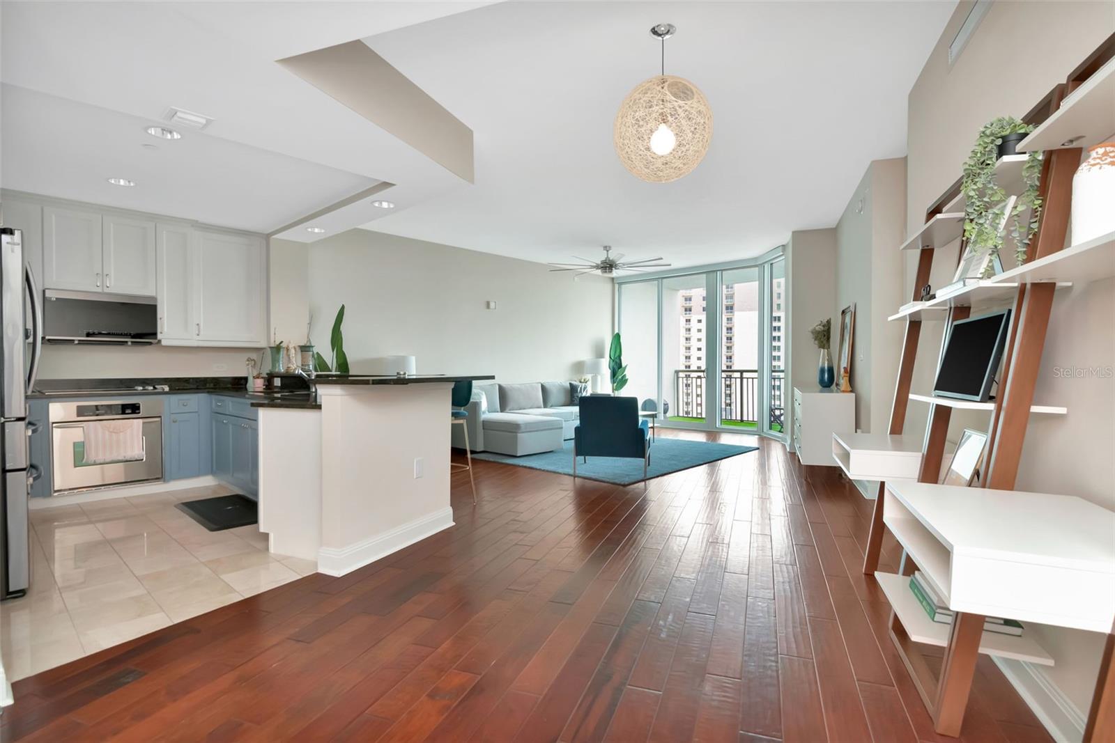 Overview of open concept floor plan