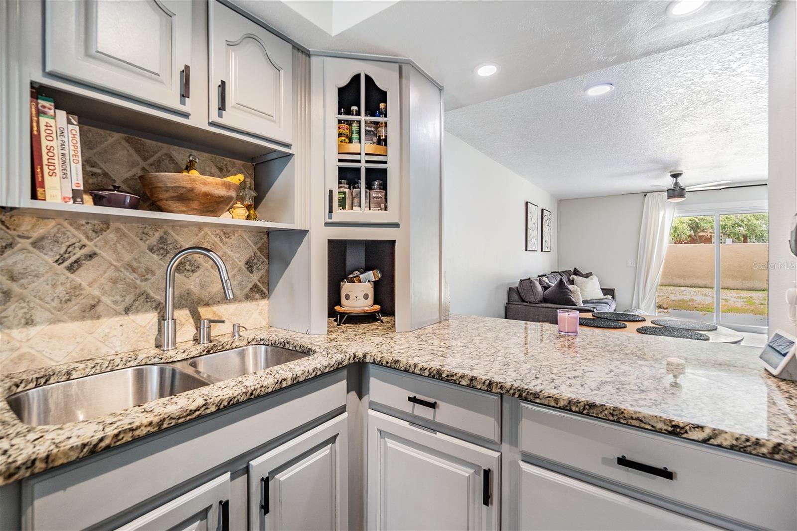 Appliance garage for storage