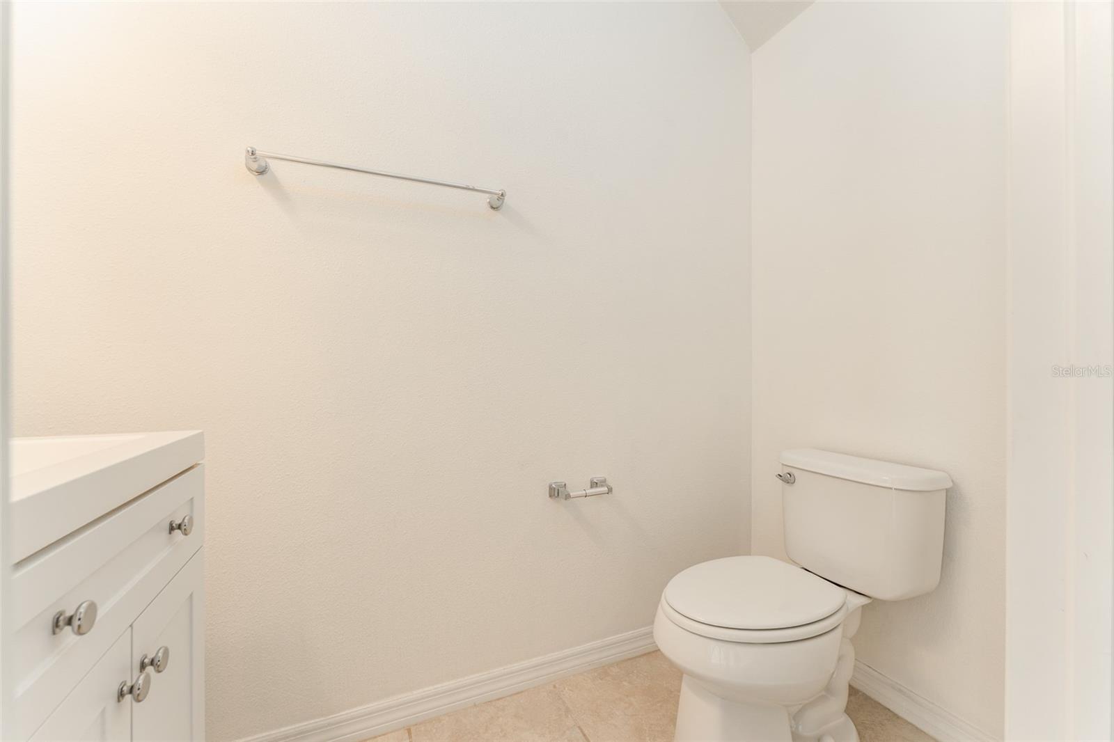 First floor half bath