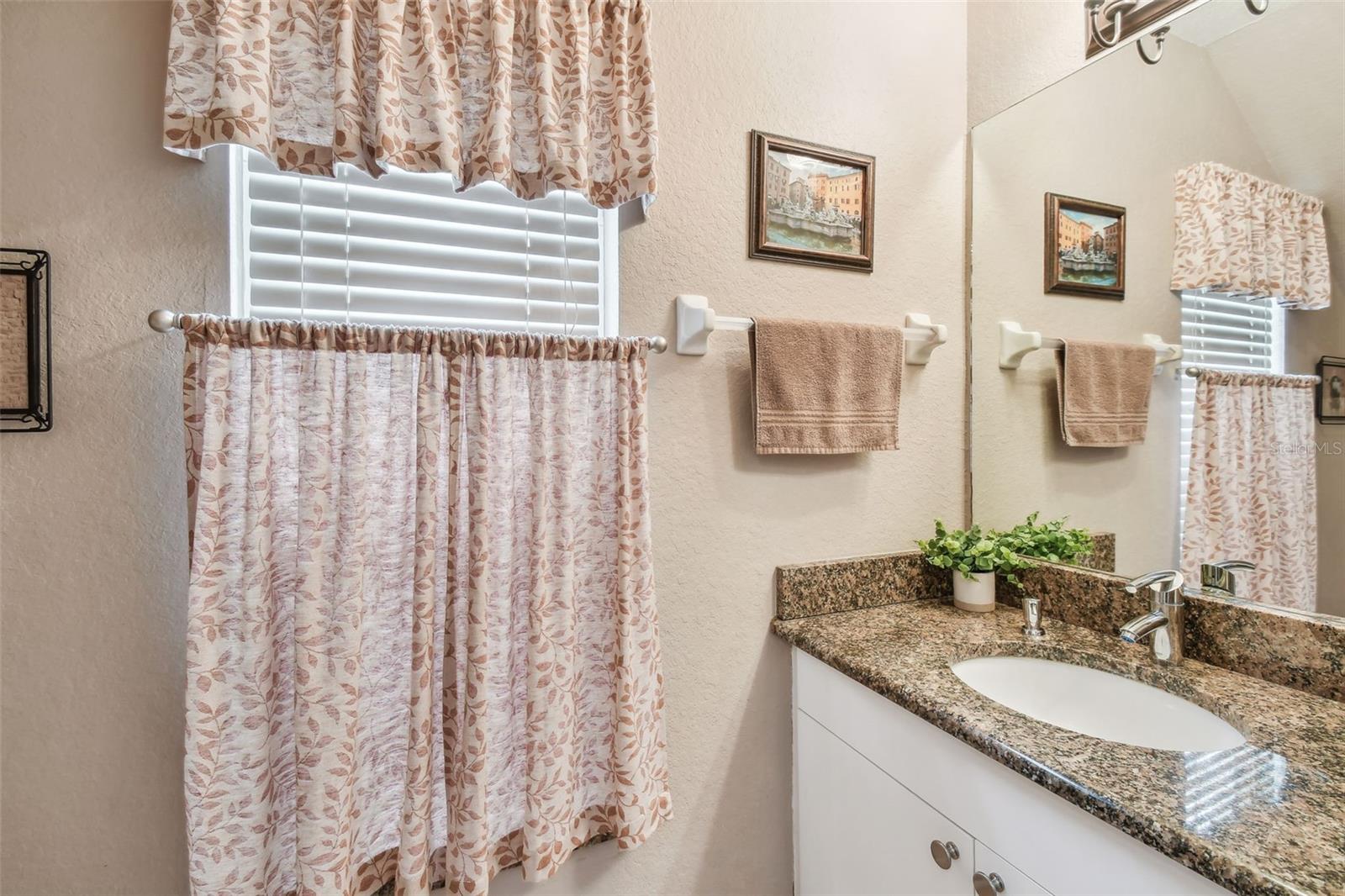 Downstairs powder room.