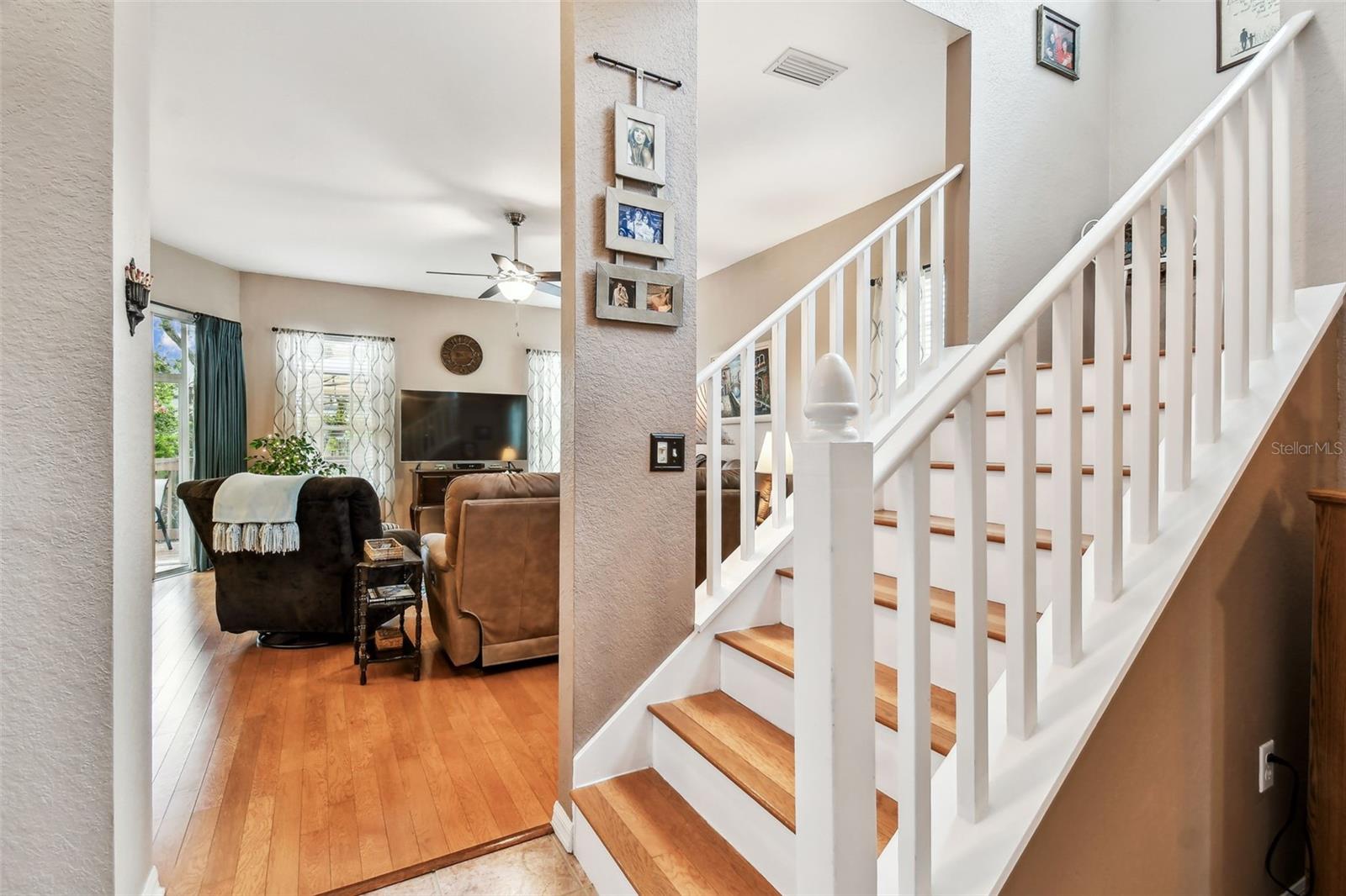 Stairs leading up to the second floor.