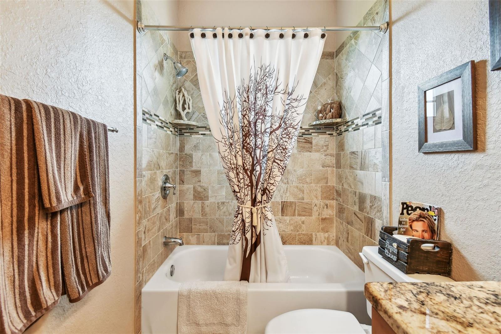 Bathtub/shower combination.