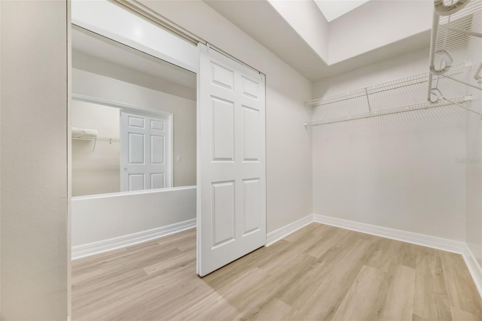 Double door entry to Walk-In Closet