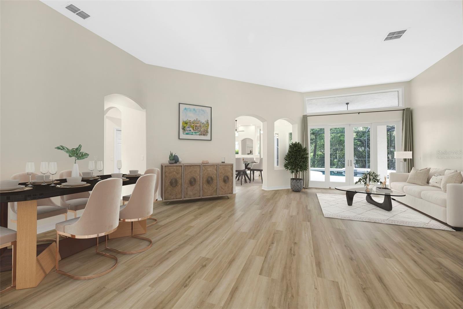 Virtually Staged Great Room