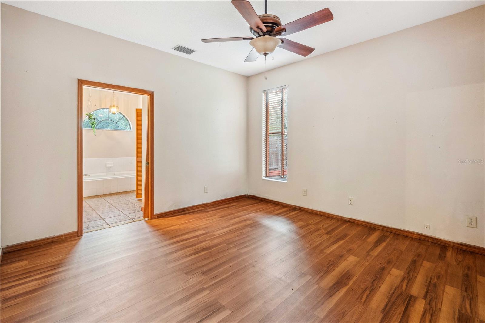 Master bedroom from entry door