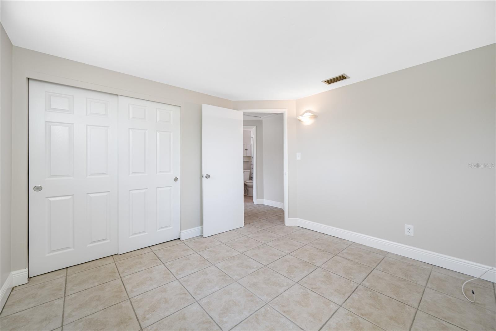 Primary Reverse View - New Closet Doors!
