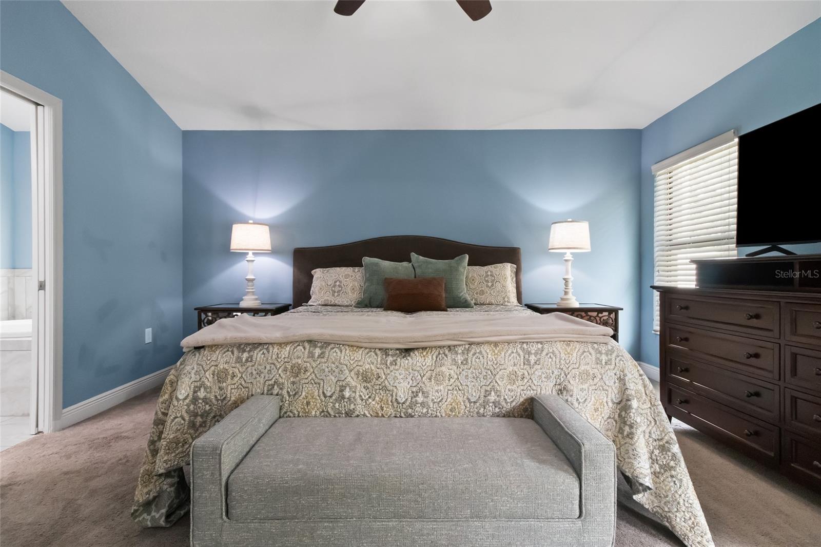 Owner's retreat with ensuite bathroom.