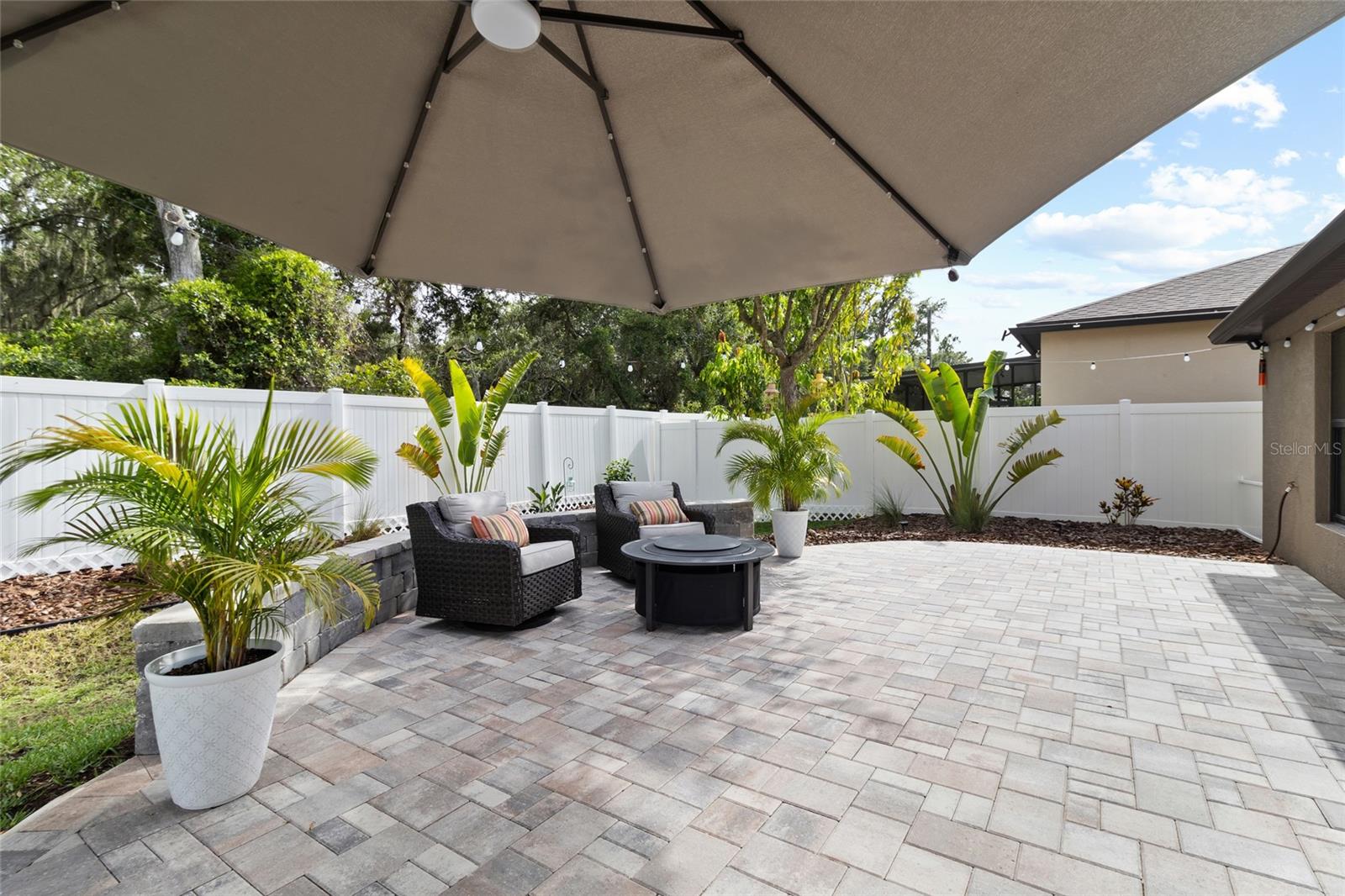 Fully Fenced back yard.