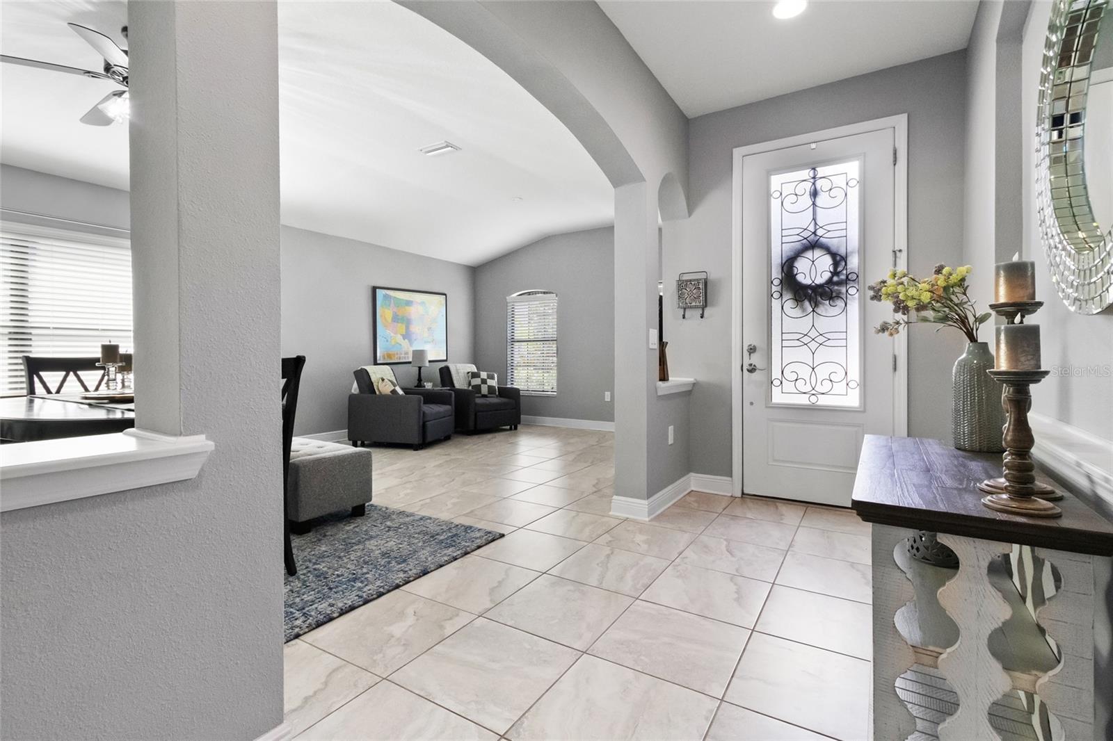Soft neutral fresh paint.