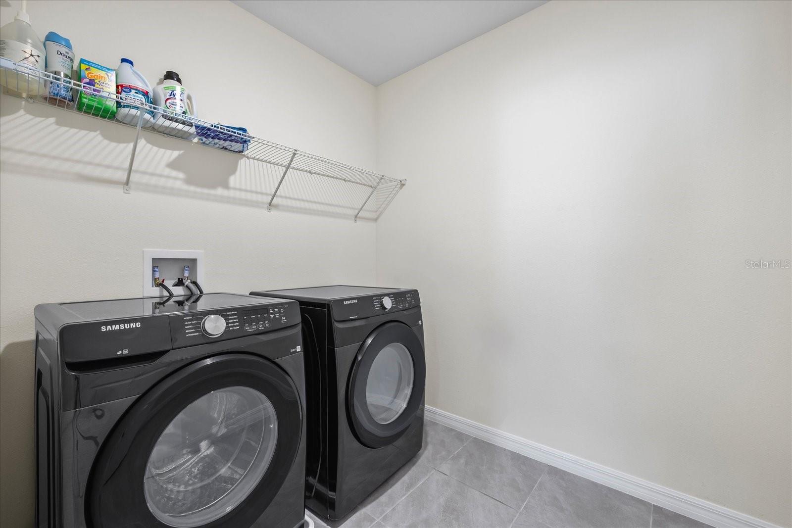 Upstairs laundry room