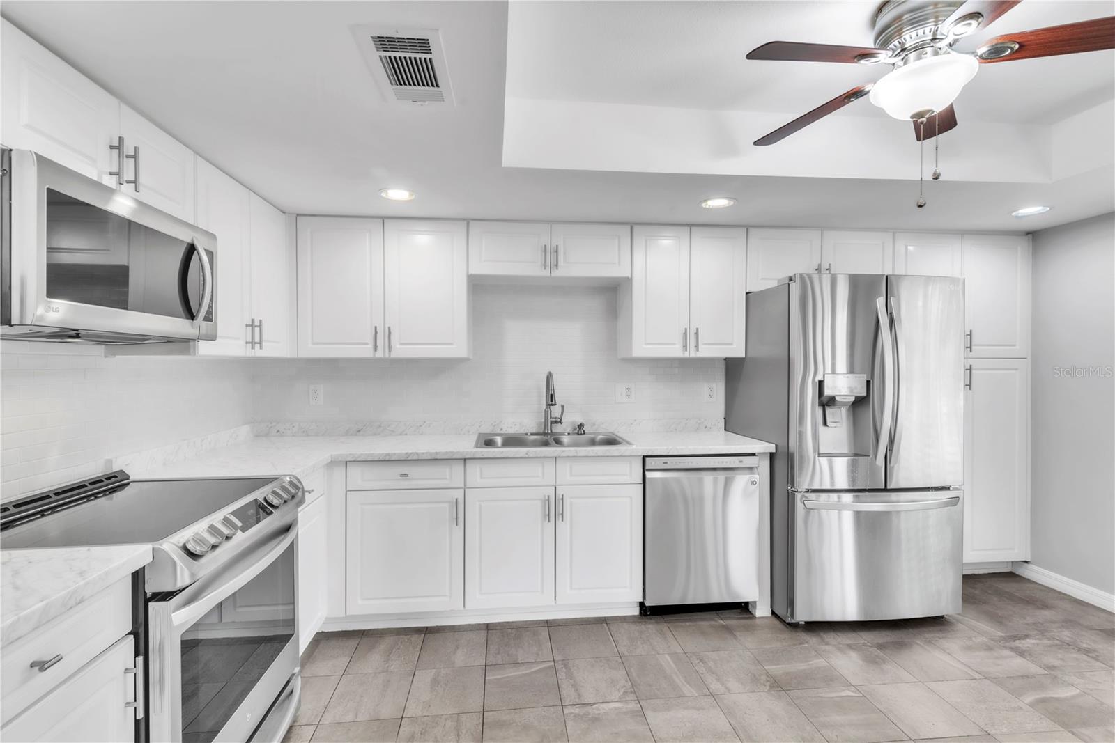 Newer stainless steel appliances