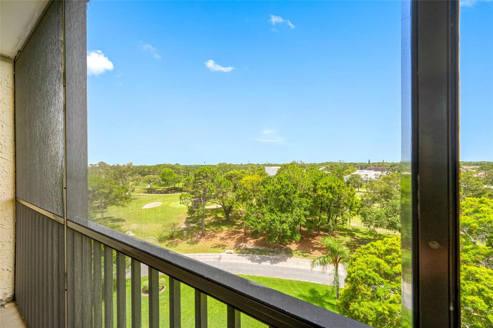 View from 7th floor overlooking golf course.