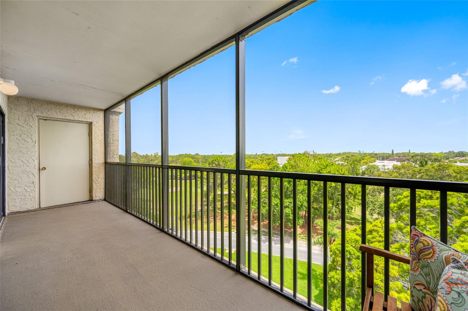 Cove Cay has lush Florida landscape throughout the community, view from your 7th floor condo lanai.