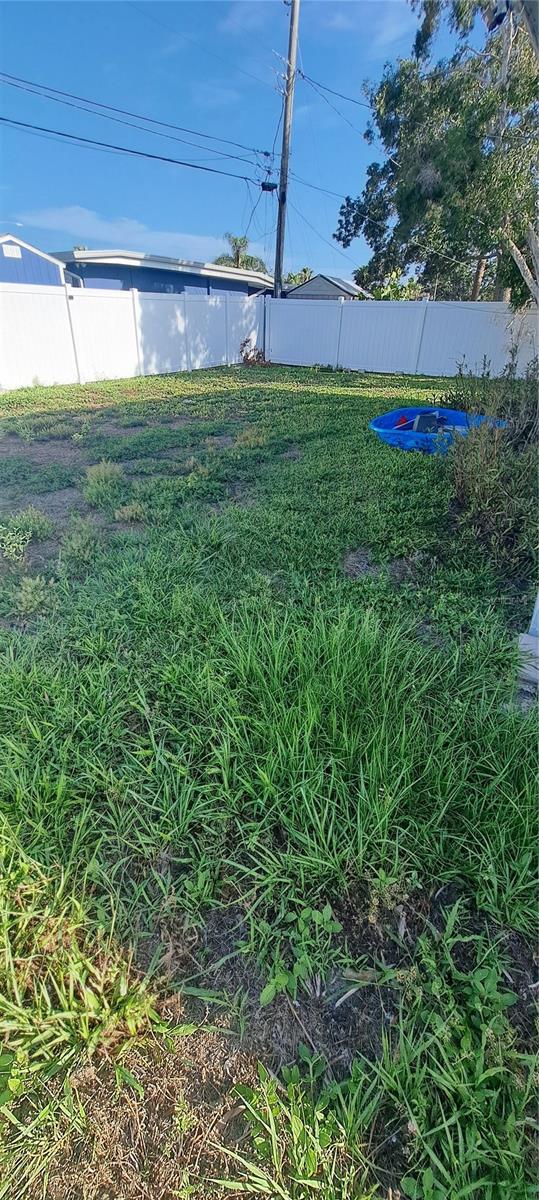 Good size backyard
