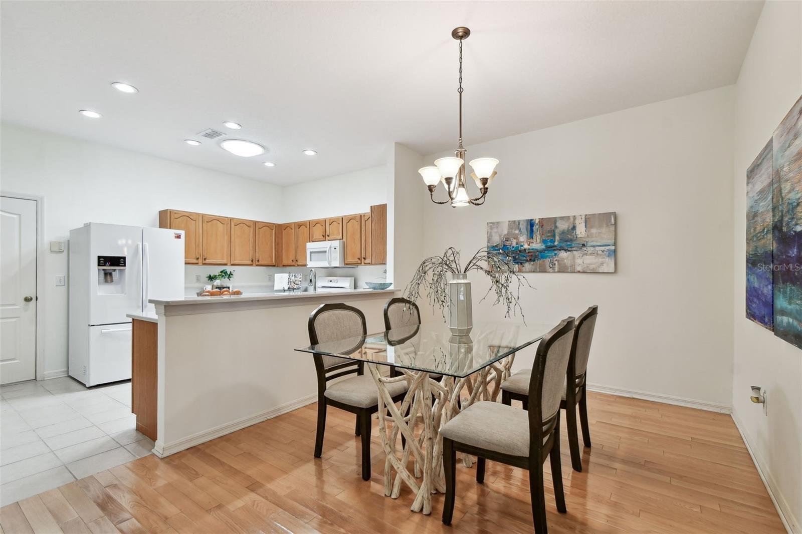 Wood Floors in Dining