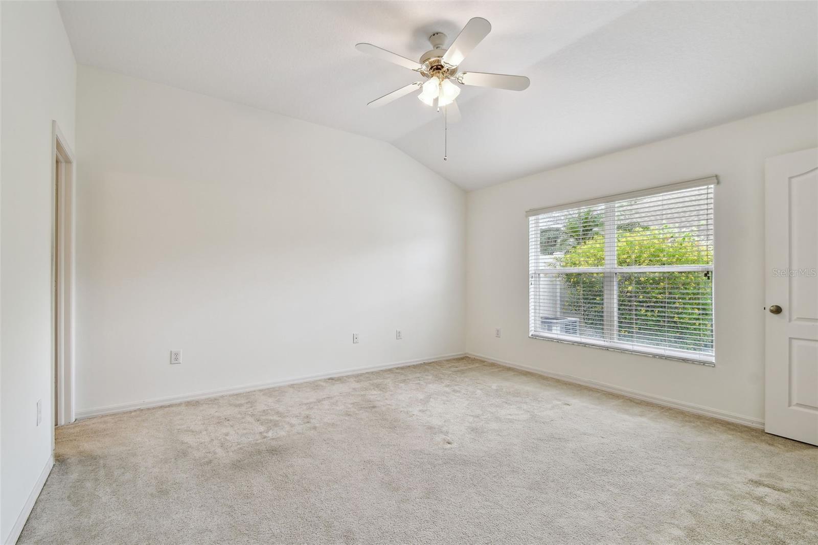Primary Bedroom at rear of home