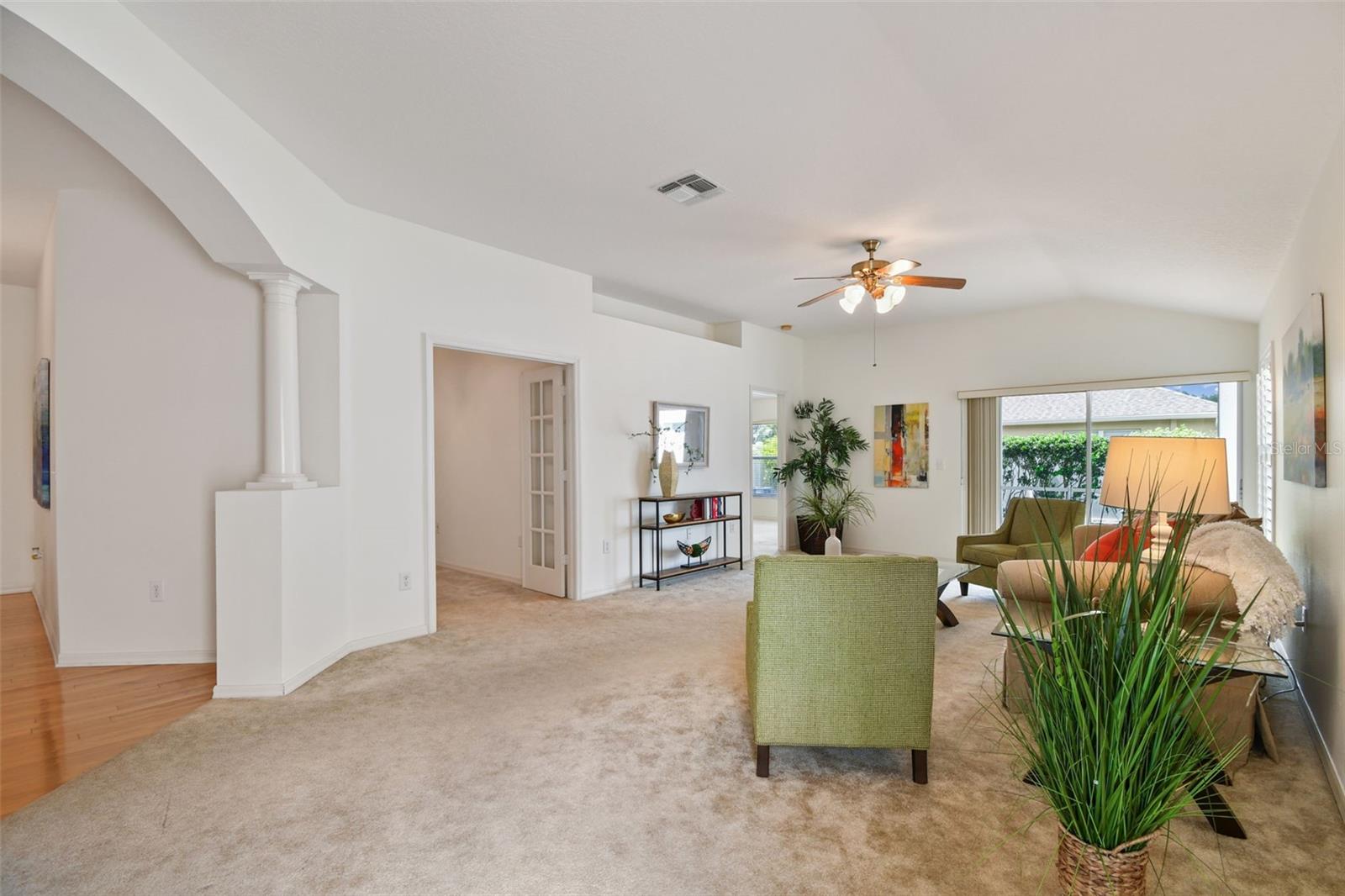 Main Living w/peak into office/den