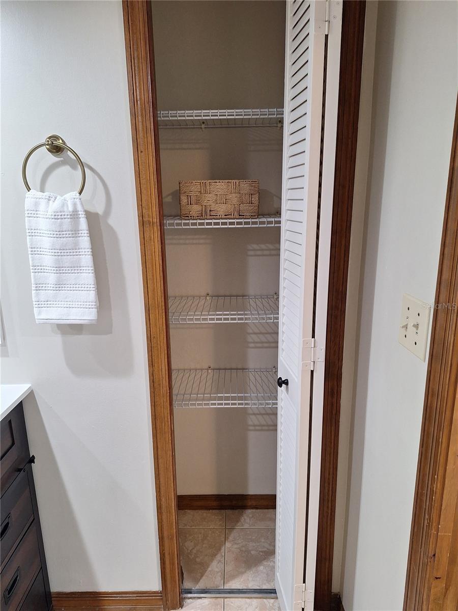 guest bath linen closet