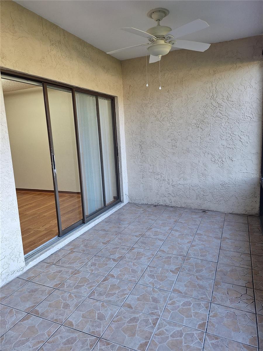 left section of patio