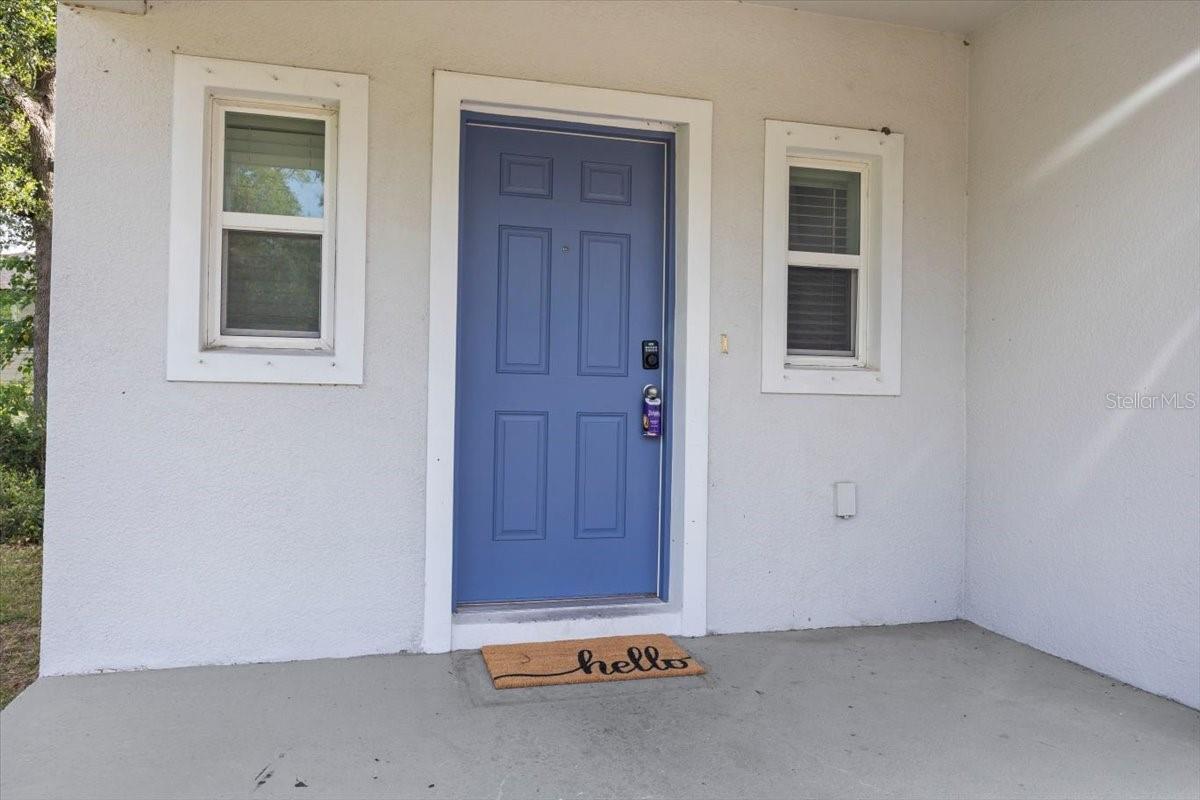 Covered front porch.
