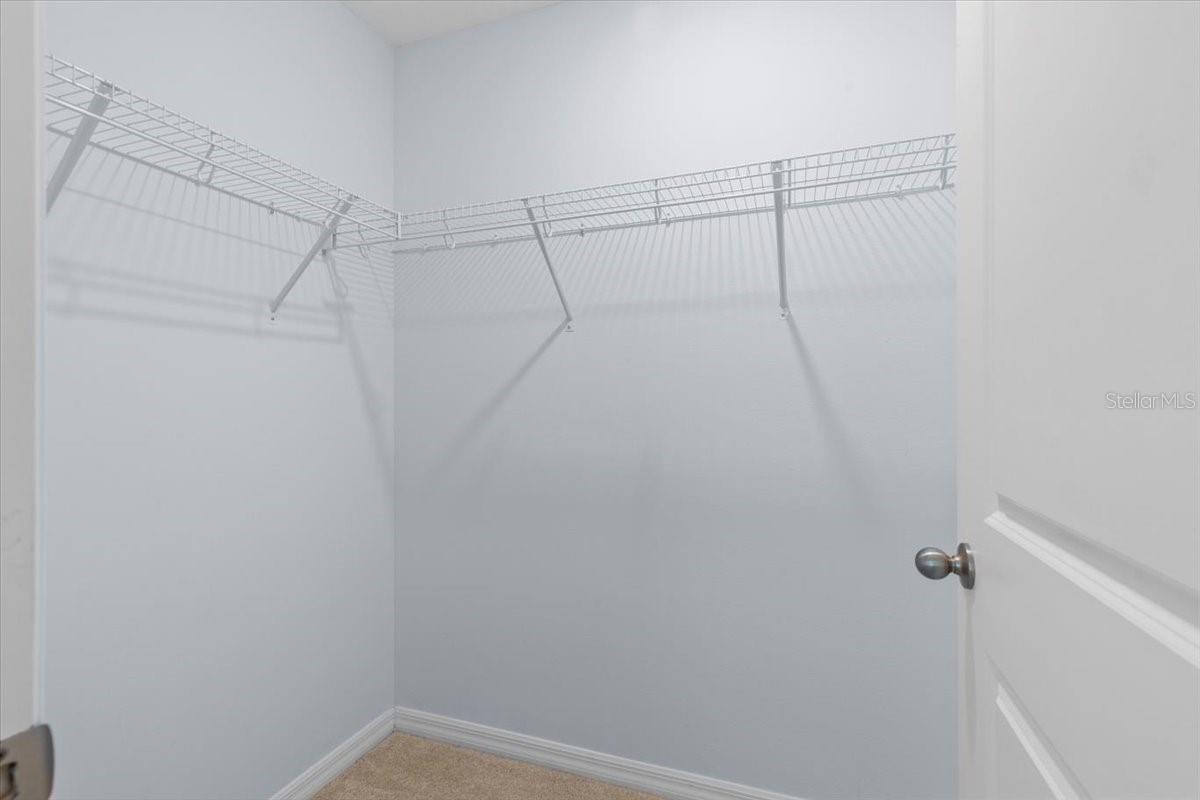 Spacious walk-in closet!
