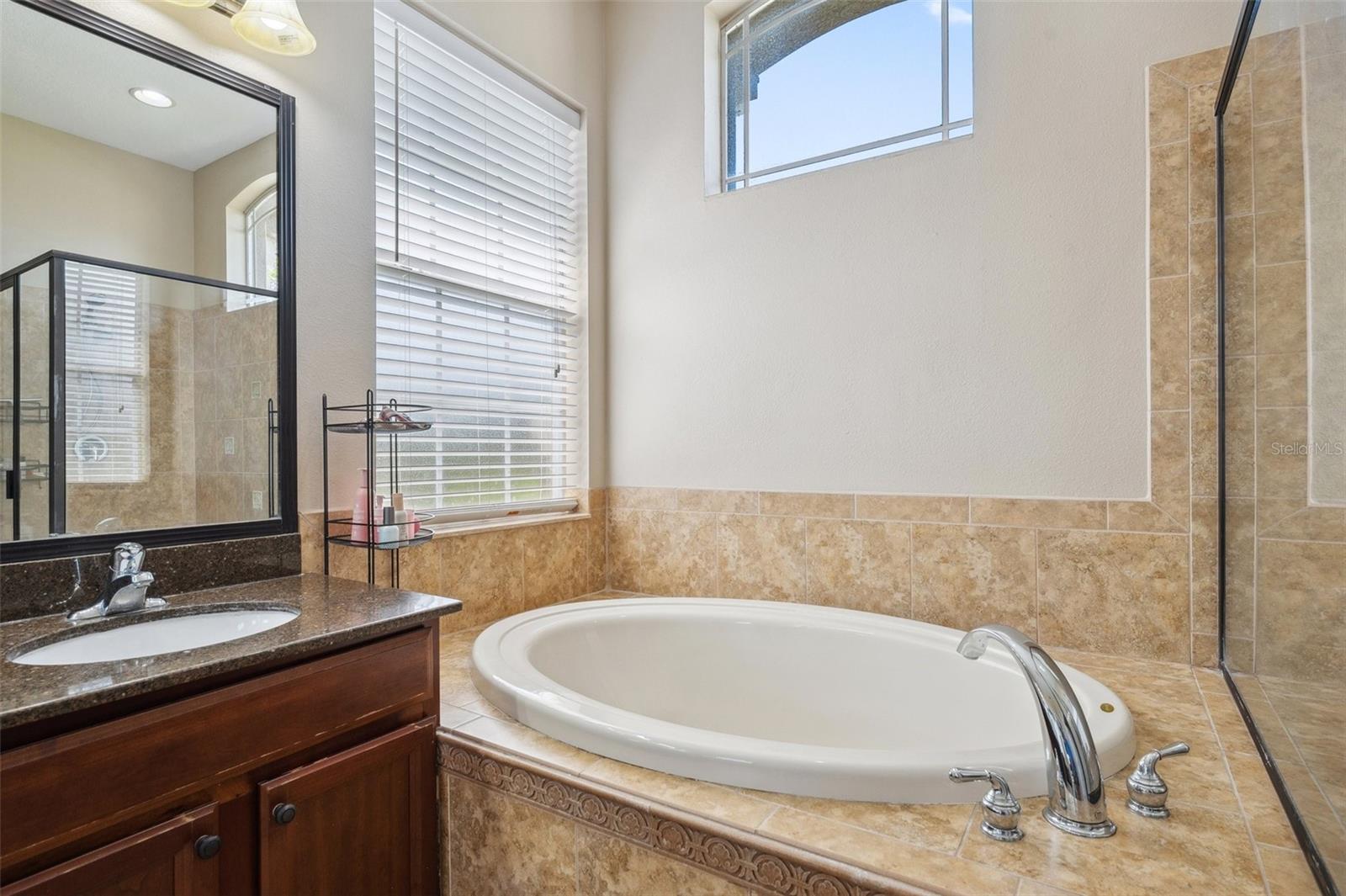 Large primary bathroom