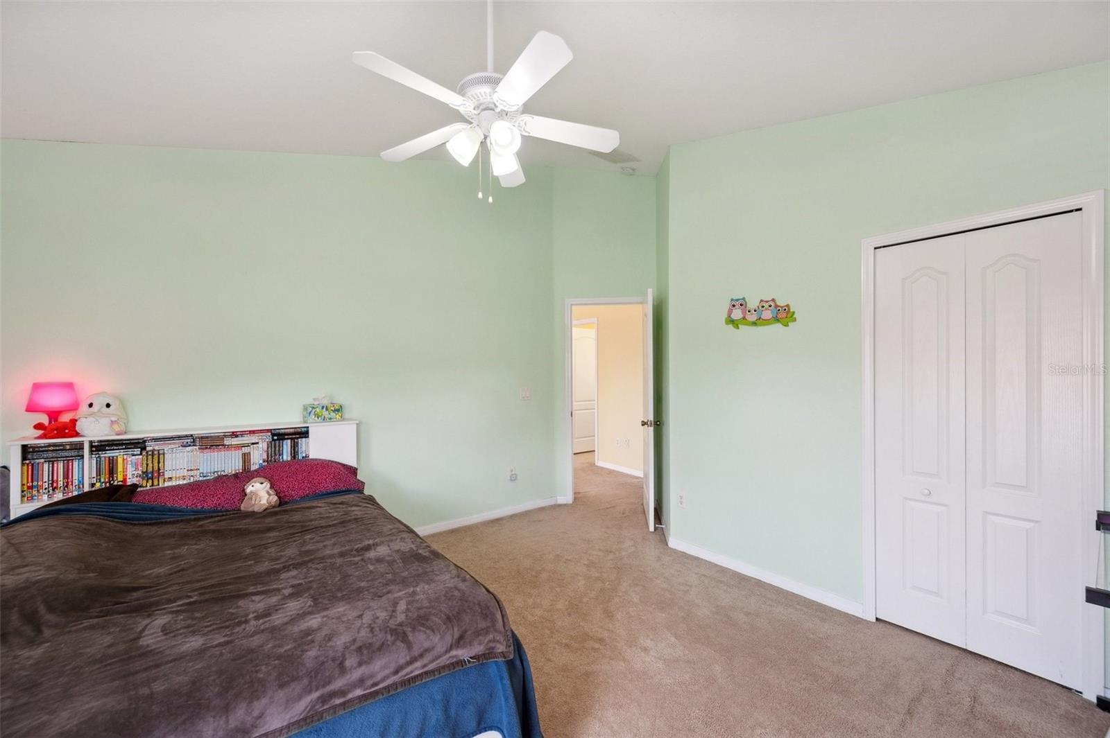 Bedroom has a walk-in closet.