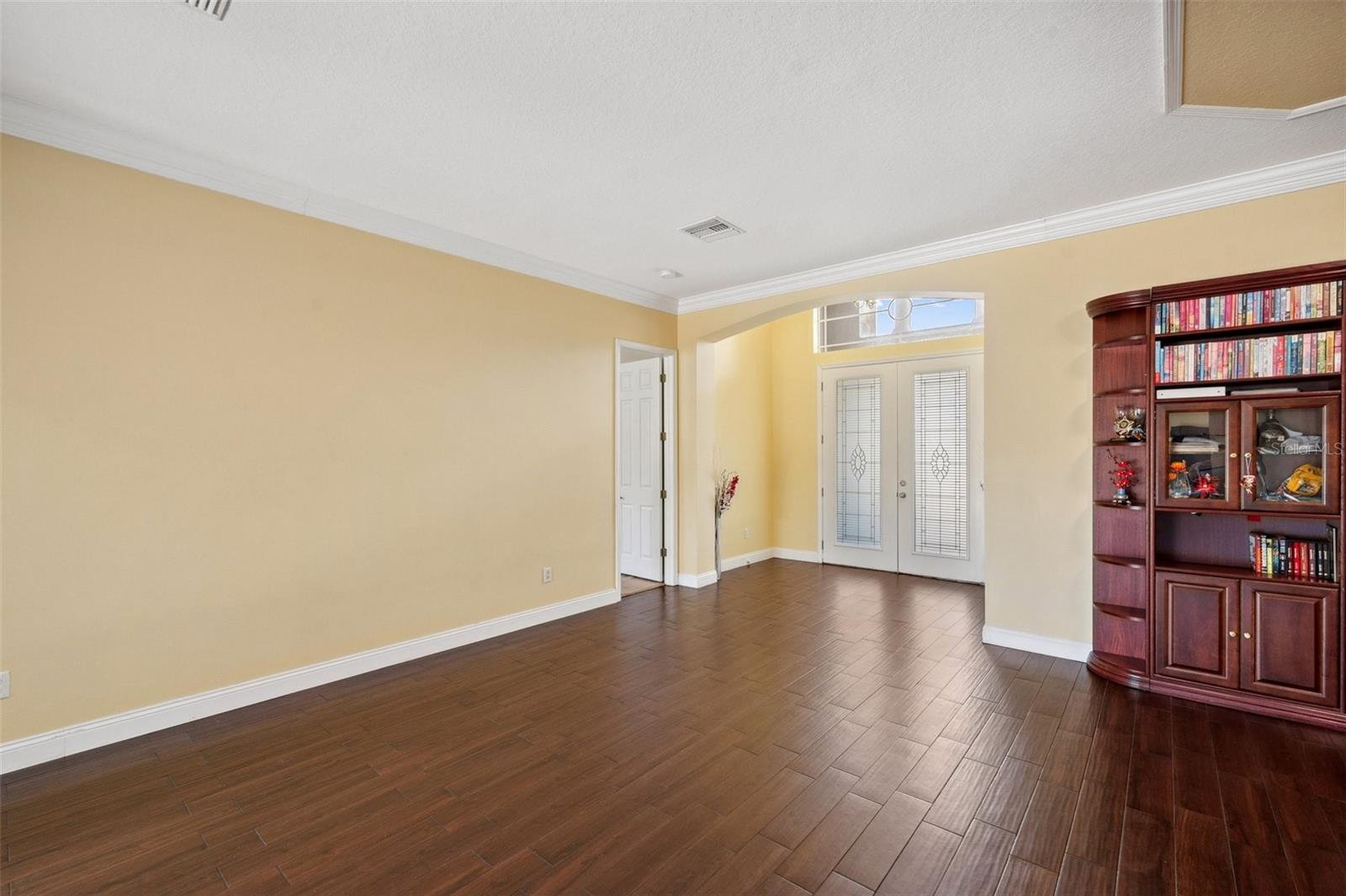 Stunning wood-look, porcelain tile floors
