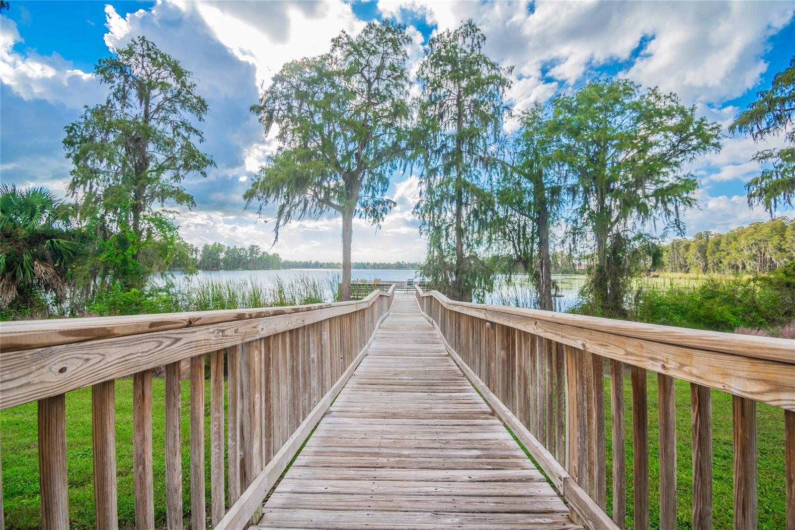 Pier leading to the community dock