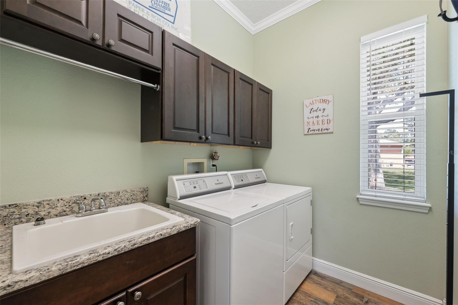 Inside laundry room!
