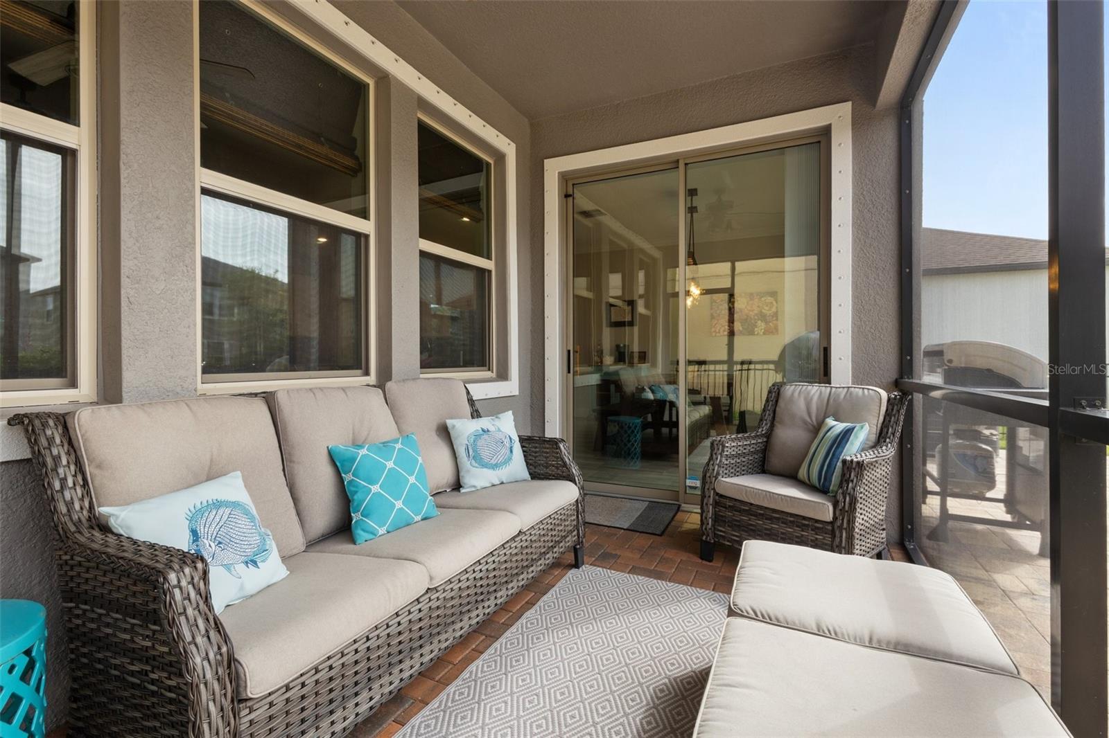 Screened in back porch