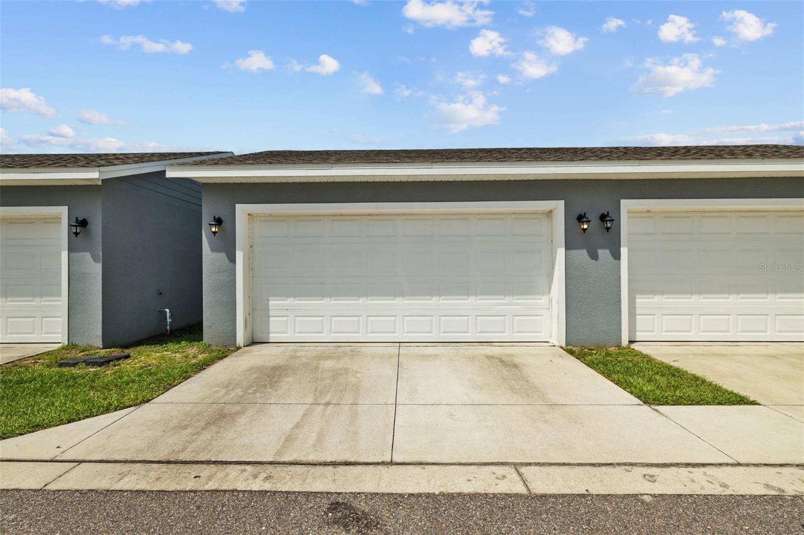 view of garage from the alley
