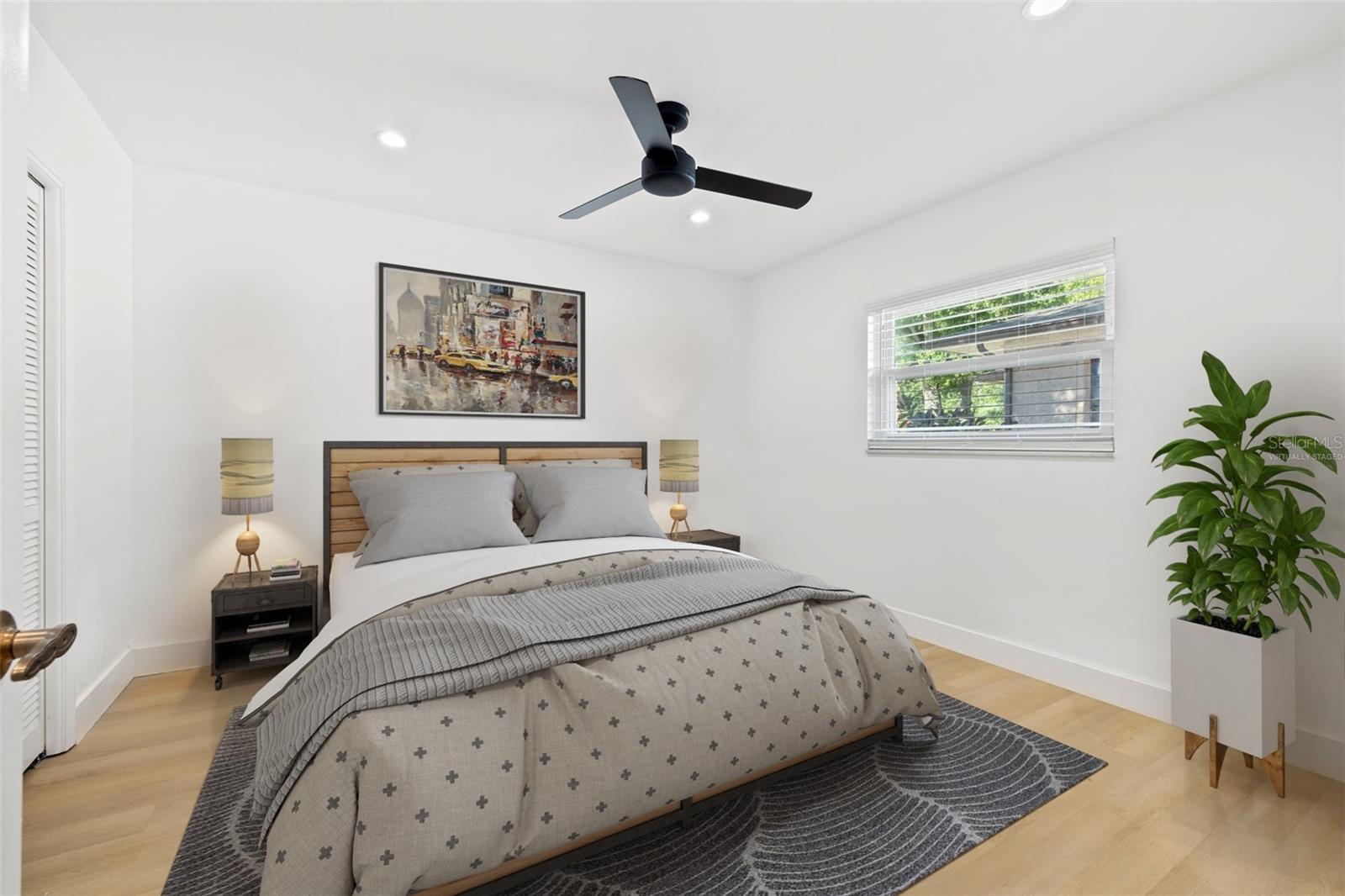 Virtually Staged Guest Bedroom