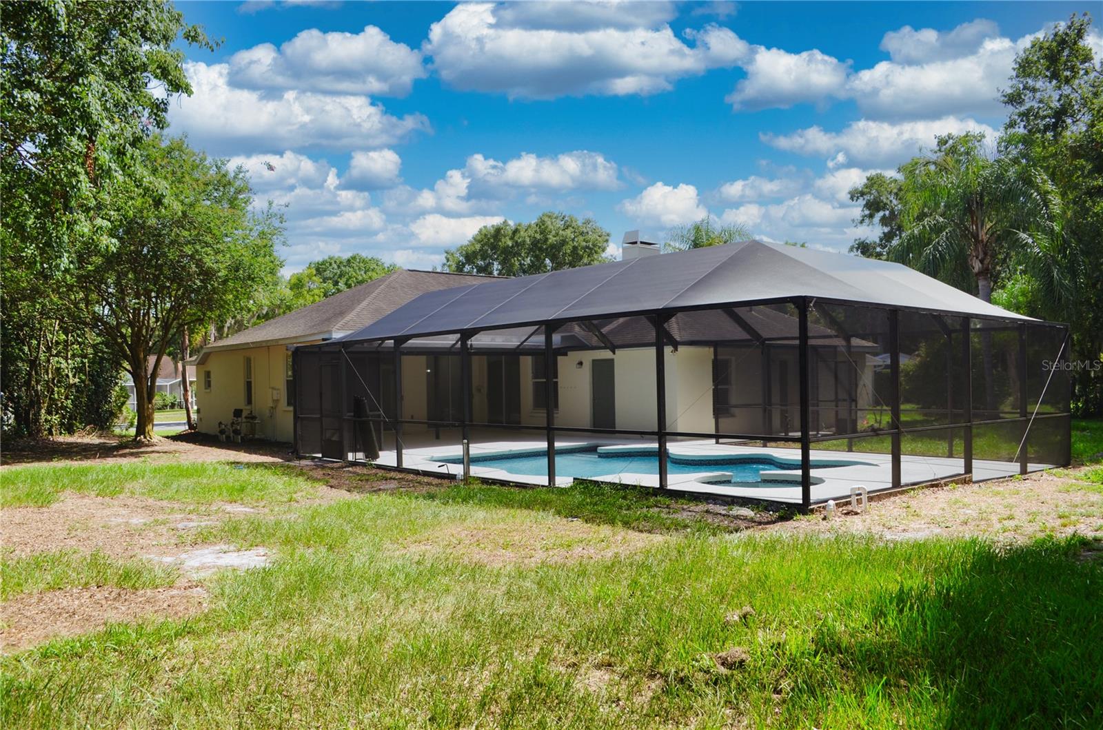 huge backyard