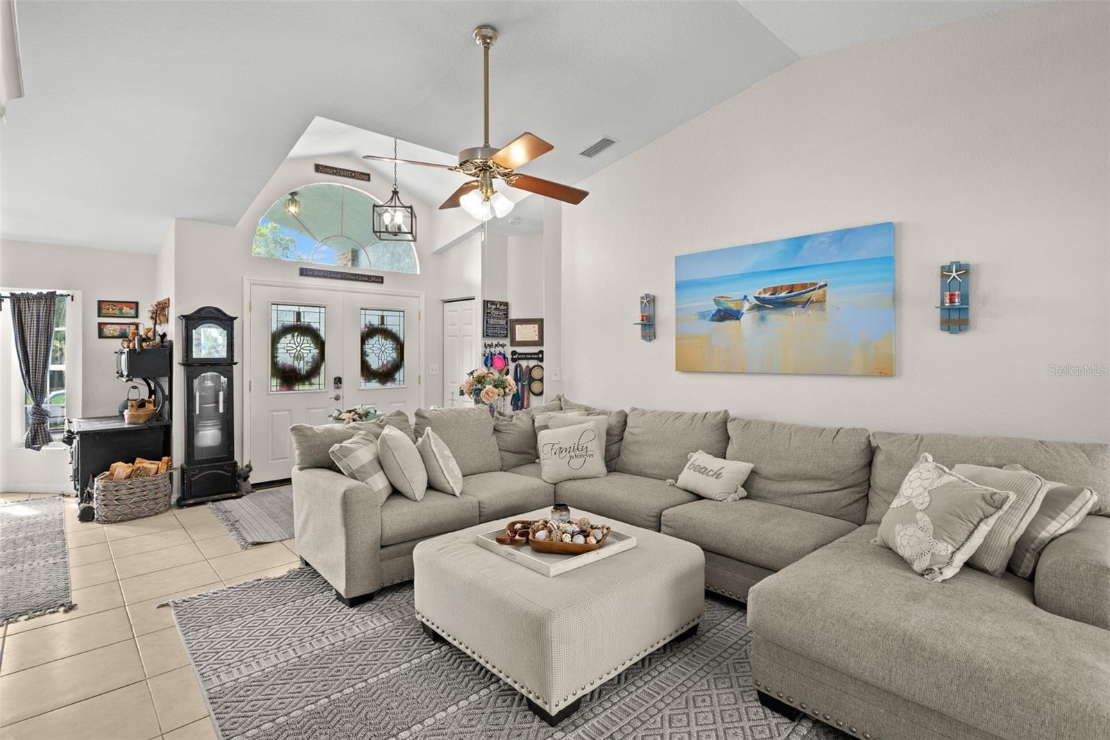 Livingroom showing front entrance