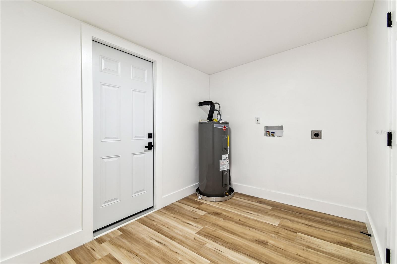 WATER HEATER AND LAUNDRY AREA