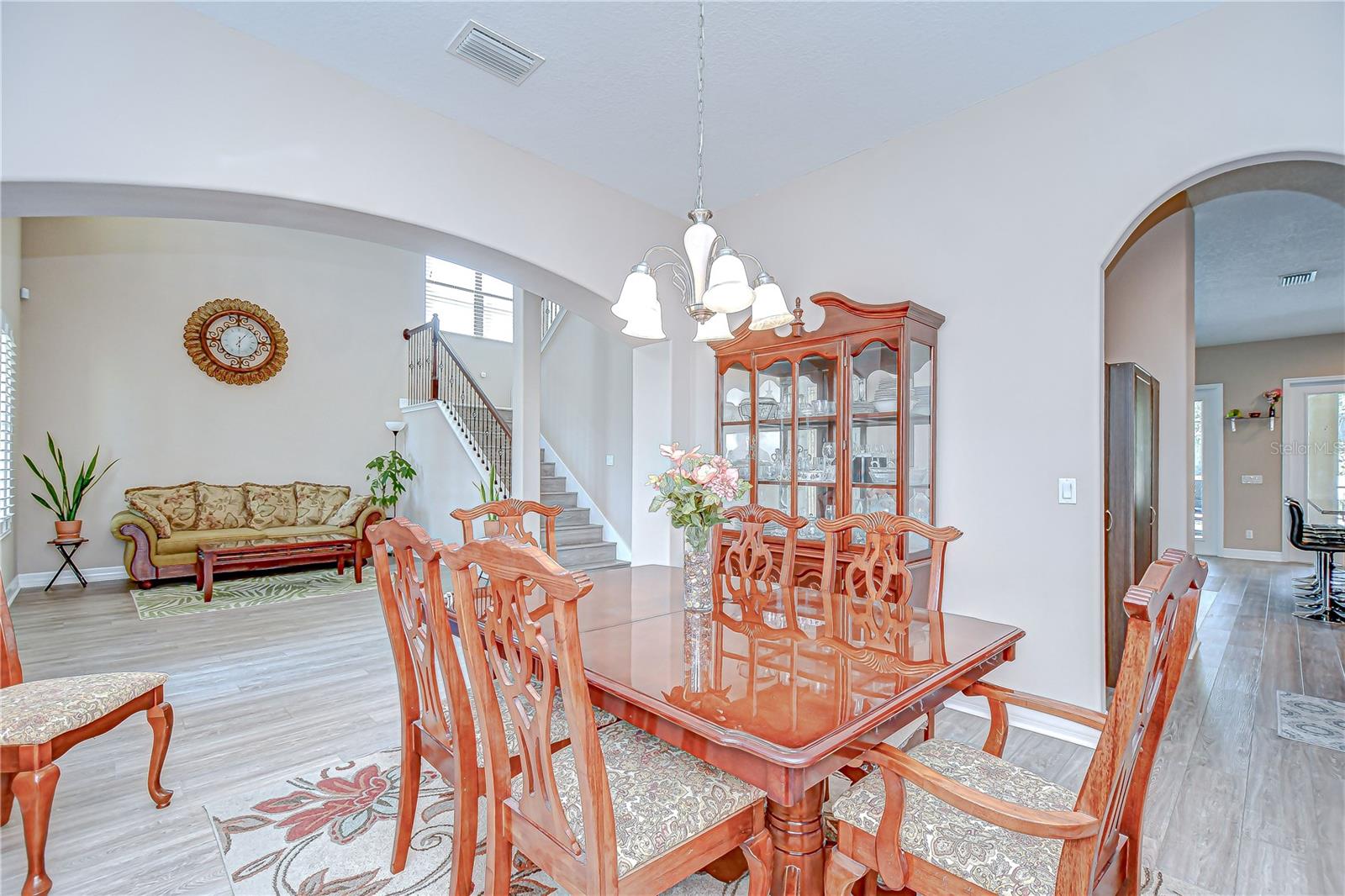 View into the kitchen from Dining Room
