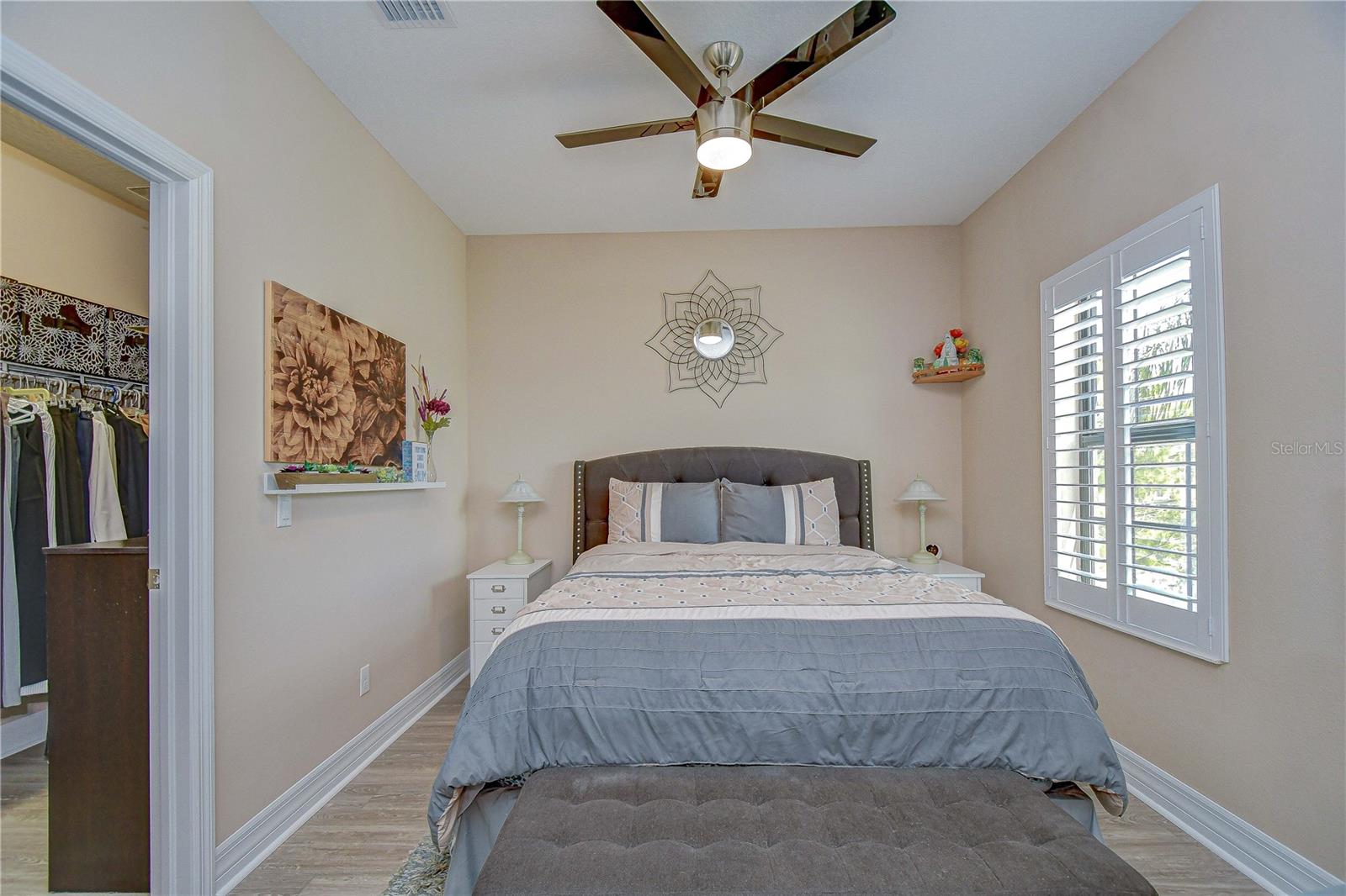 Extra large bedroom 3 with oversized walk-in closet.