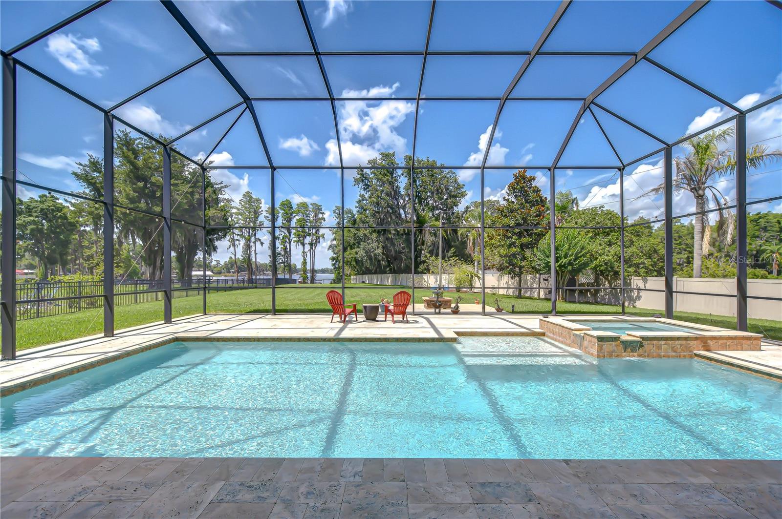 Beautiful view from the covered patio