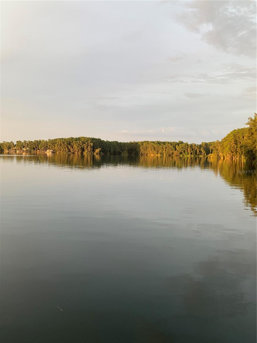 Peaceful calm of the 200 acre lake