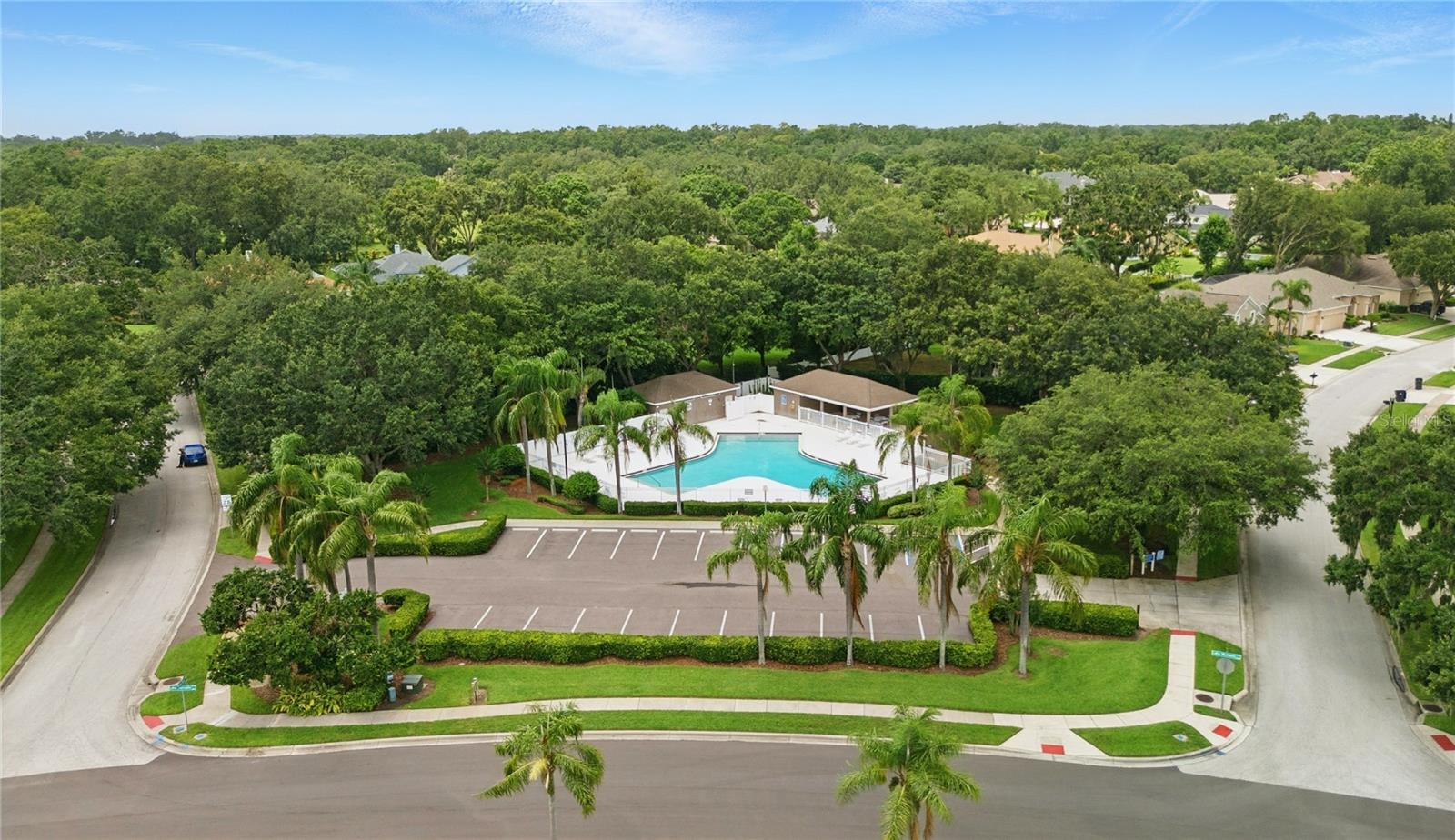 Community pool walking distance from the home!