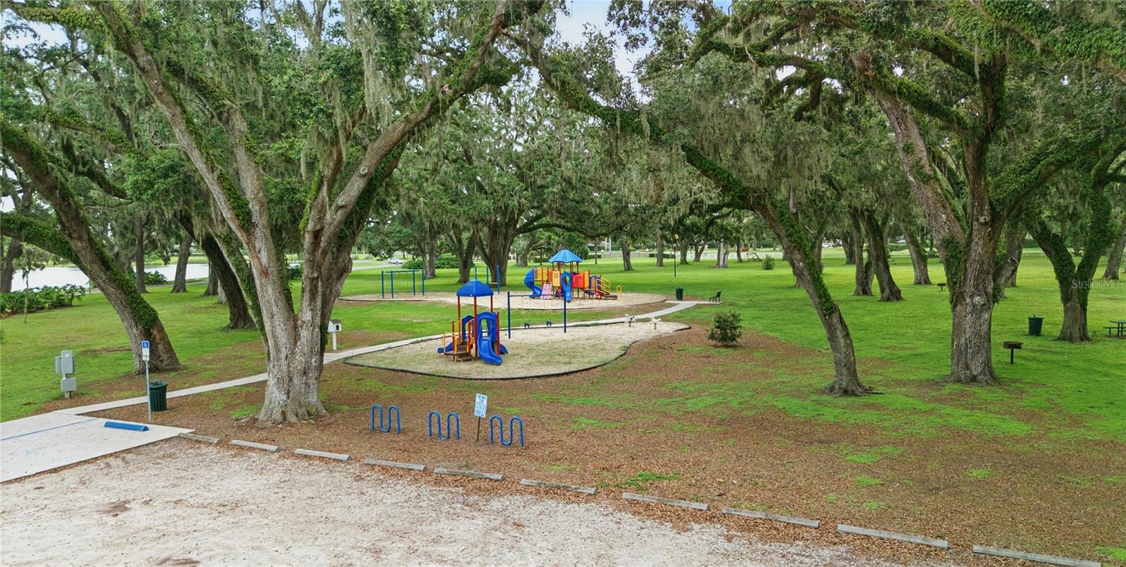 Community playground with plenty of shade!