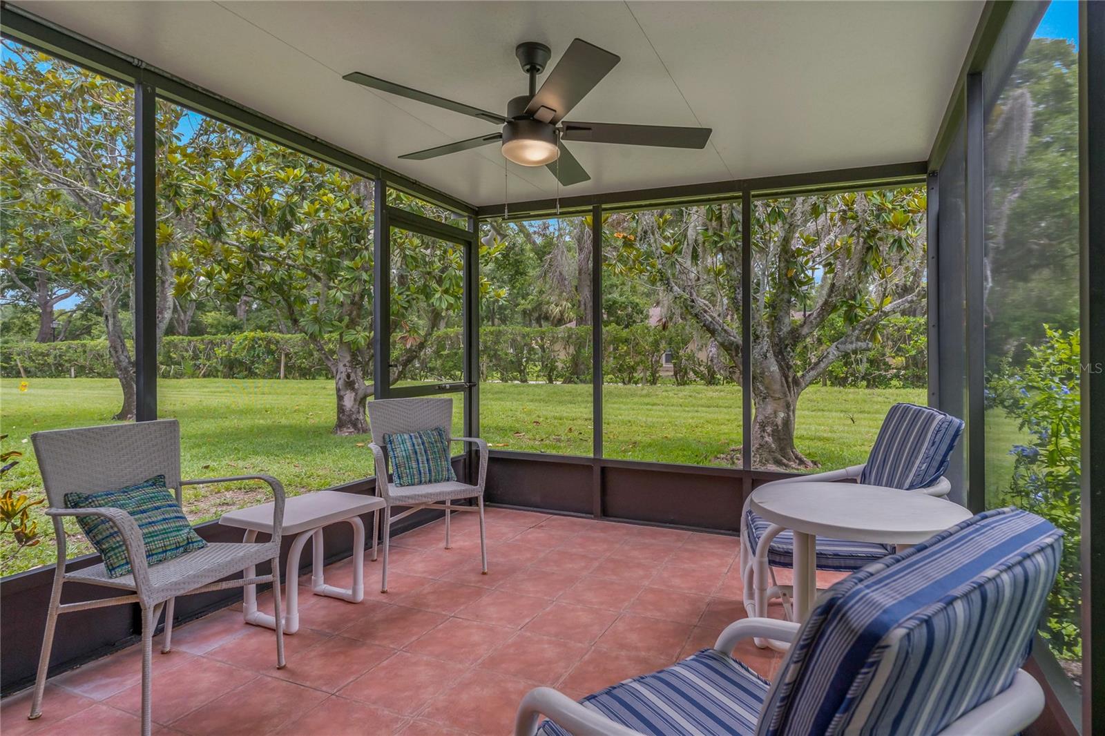 COVERED AND SCREENED IN REAR PATIO ~ WATCH THE DEER STROLL BY!