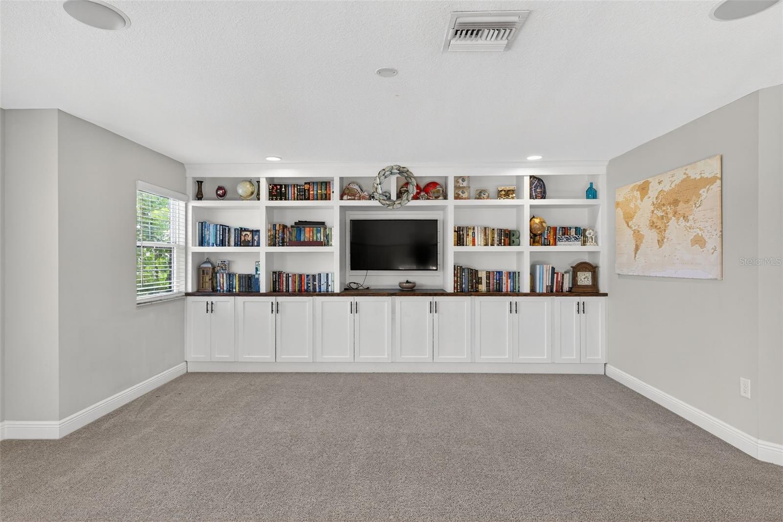 Additional storage cabinetry.