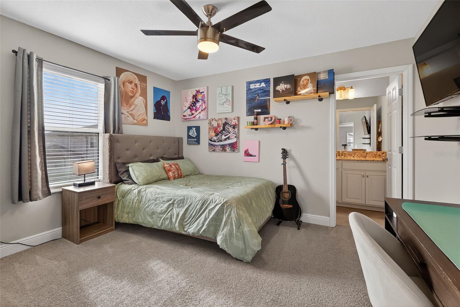 Bedroom 2 second floor- every bedroom has custom built in closets