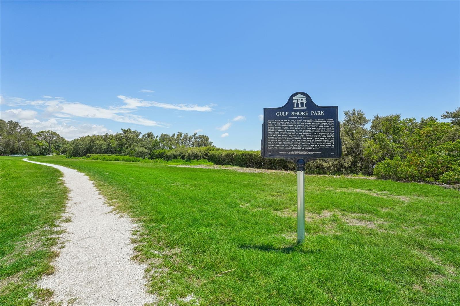 Community trail along the waterfront
