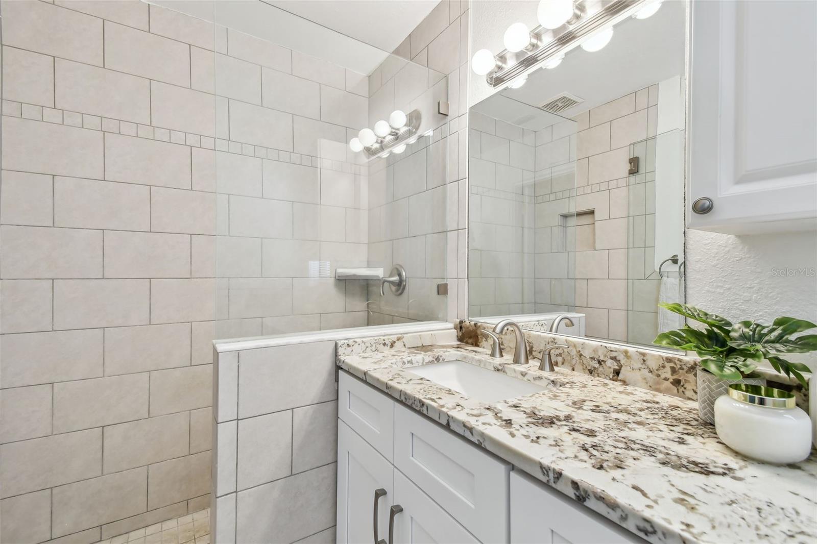 Primary bath with shower