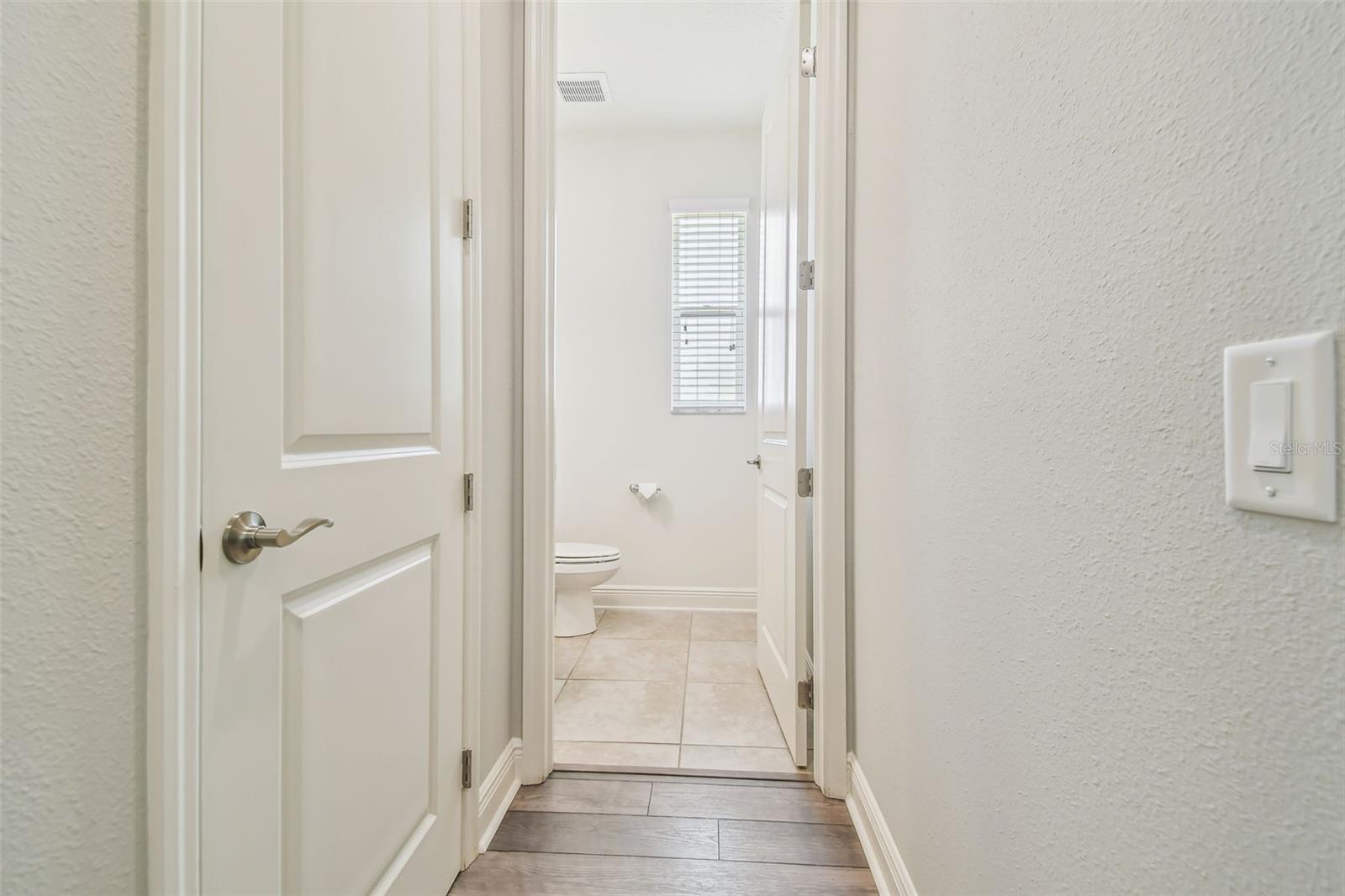 Half bath on first floor